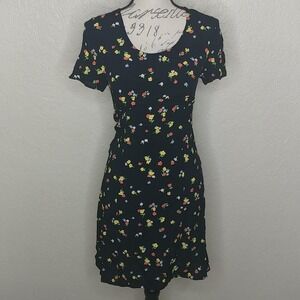 Laura Ashley Black Floral Dress